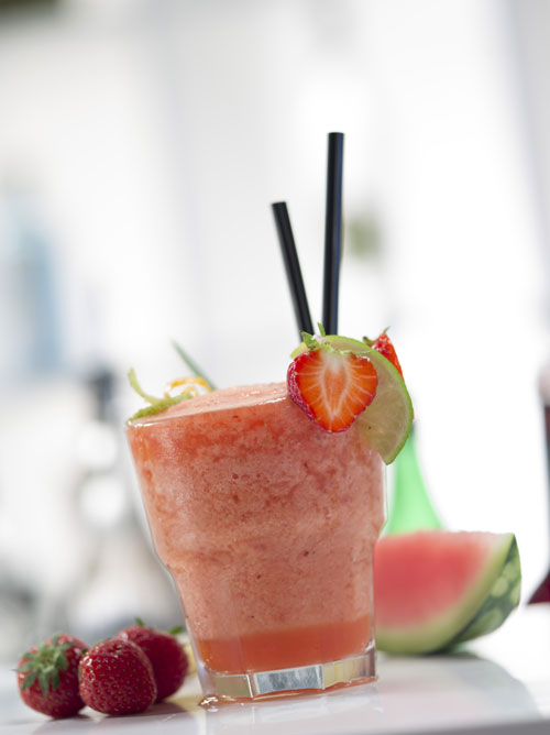 Erdbeer-Melonen-Smoothie